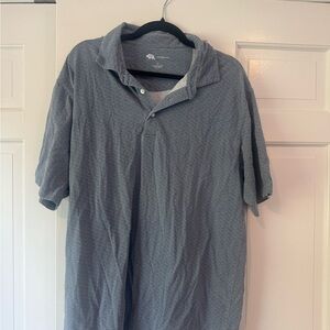 Onward Reserve performance Polo with Subtle Micro-Pattern - Gray